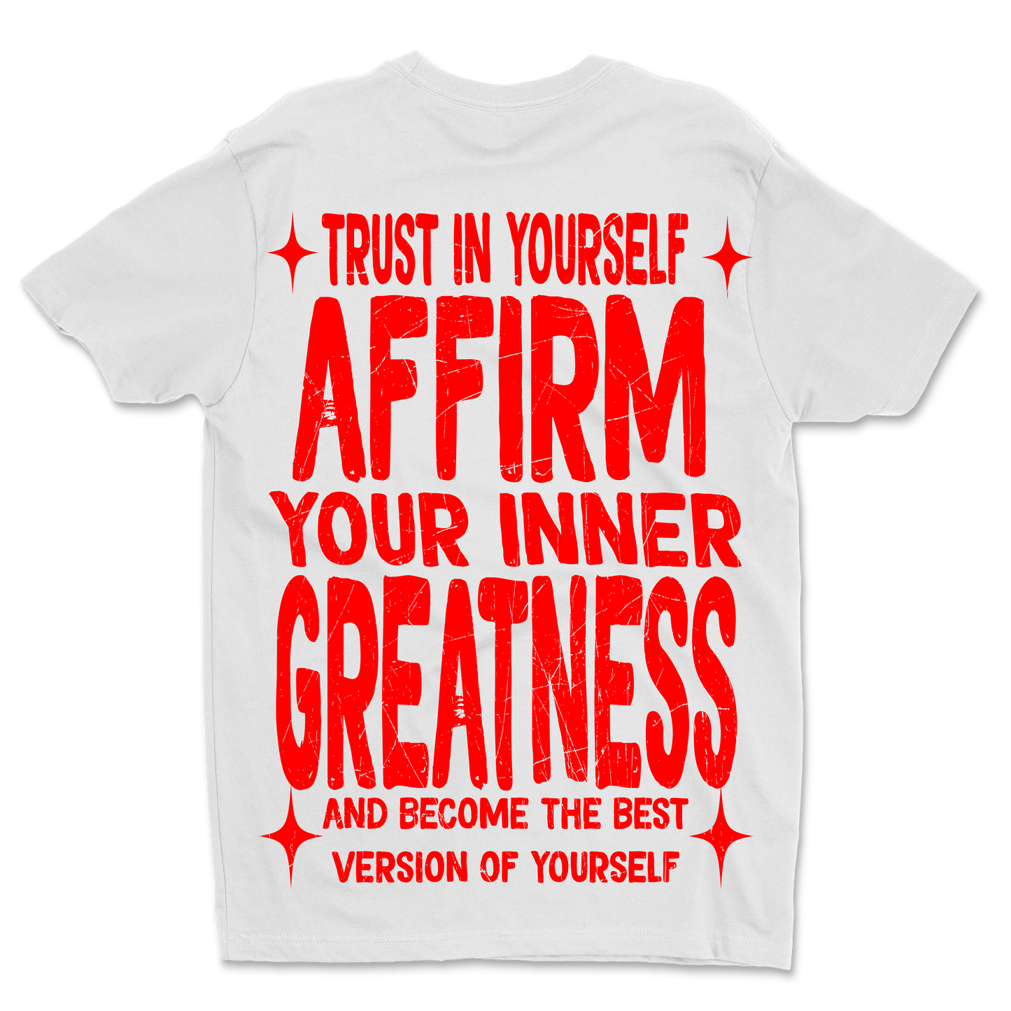 "TRUST IN YOURSELF"  (WHT/RED)
